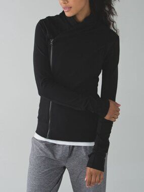 Lululemon Bhakti Yoga Jacket Black Size 6 (like new - worn once)